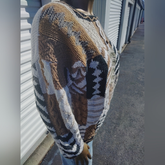 Patchwork Knit Sweater - Multicolor - Picture 2 of 11